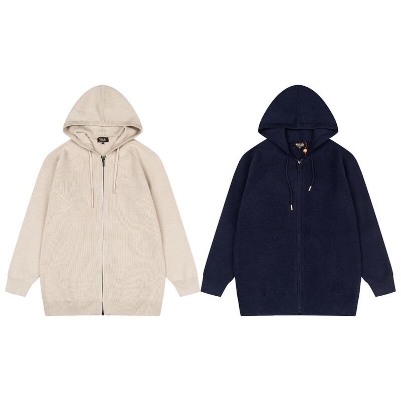 2025 Autumn and Winter New Style Cardigan Sweater American Retro Casual Lazy Style Knitted Hooded Wool Jacket Men's Pure Color 2025 Autumn and Winter New Style Cardigan Sweater American Retro Casual Lazy Style Knitted Hooded Wool Jacket Men's Pure Color