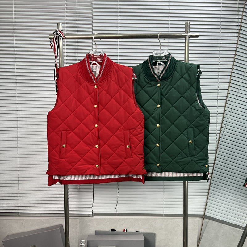 High-Quality Autumn and Winter New Style Sleeveless Diamond-Quilted Stand-Collar down Vest for Men and Women