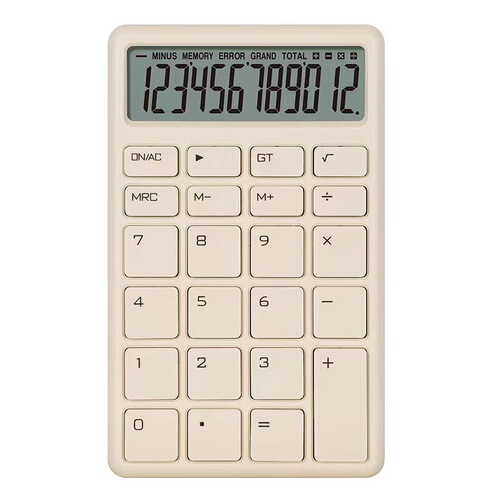 Portable calculator, simple, fashionable, cute, compact, office student, 12-digit calculator, wholesale, silent and elegant