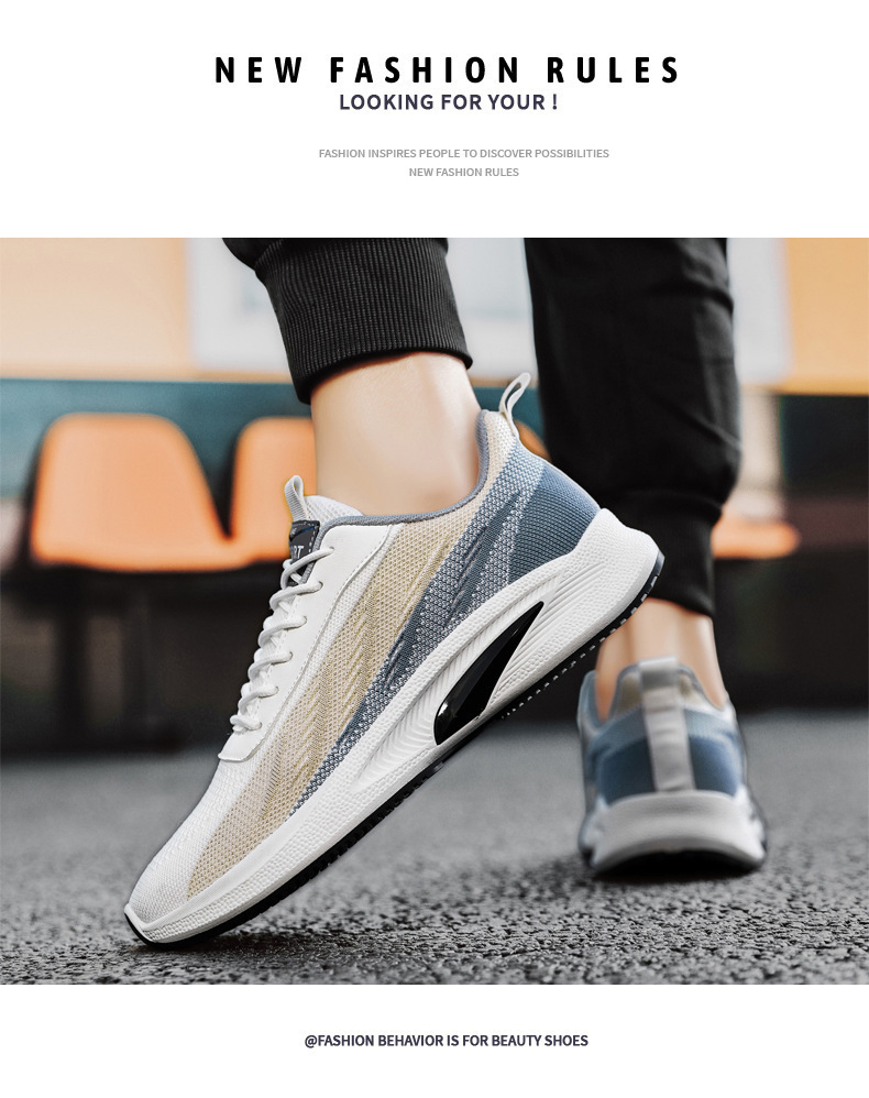 Man Casual Shoes Running Fabric Synthetic Breathable Arch Support Easy To Clean Footgear_voghion.com