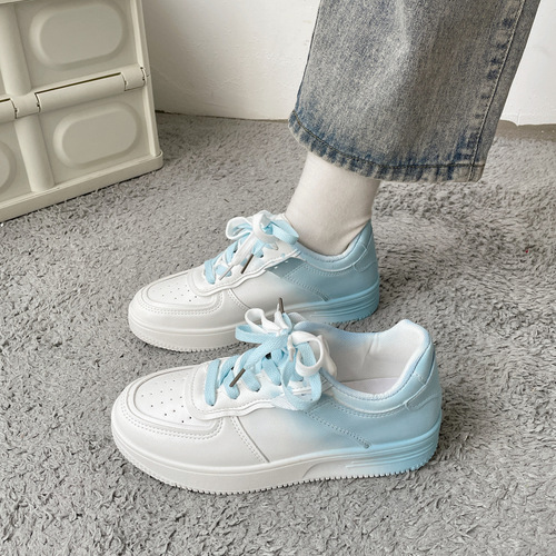 Thick-soled white shoes for women  summer new Korean version ins trendy sneakers student sports and leisure sneakers