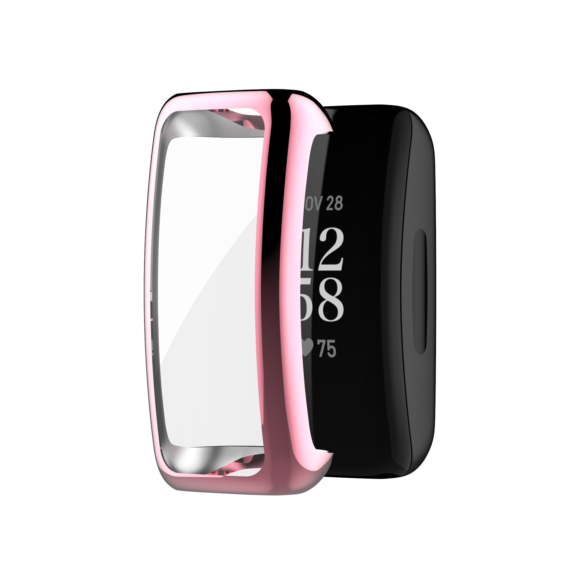 Suitable for Fitbit inspire2 watch case, smart watch case, inspire2 electroplated TPU all-inclusive case Specification drawing