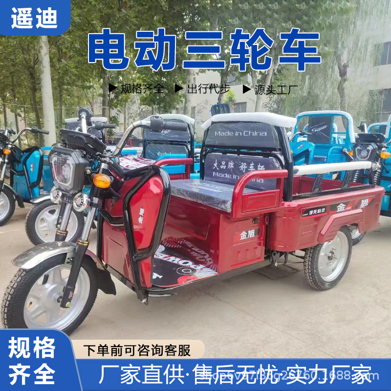 Nuevo triciclo eléctrico estándar nacional de carga pesada Wang Chengdu tracción de carga de tres ruedas expreso nuevo vehículo de batería doméstico vehículo agrícola