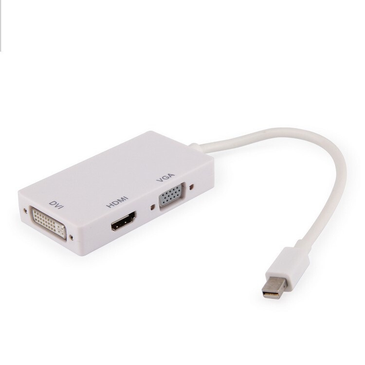 ミニdp to hdmi vga dvi三合一中継線雷ノートmini dp変換|undefined