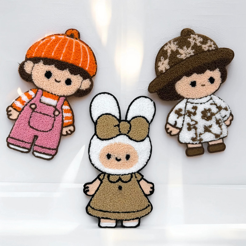 新款兔子卡通布贴衣服裤子毛巾绣毛衣装饰修补贴花缝补装饰补丁贴