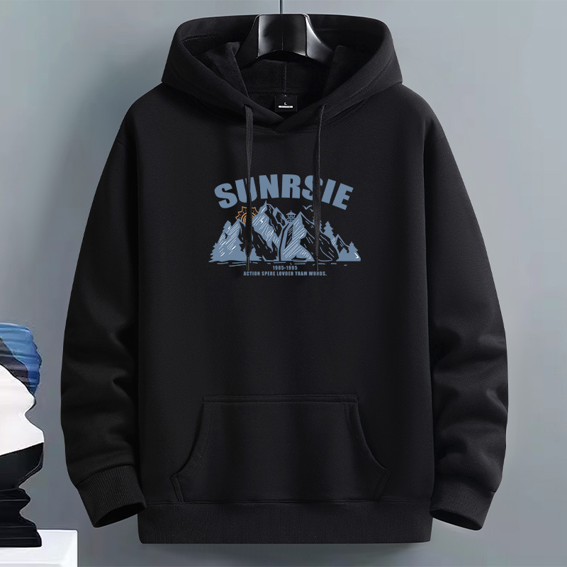 Heavy Wei Yi Men's 2024 New Spring and Autumn Winter Youth fleece-lined Thickened Hoodie Fashion Brand Couple's Long Sleeve Jacket