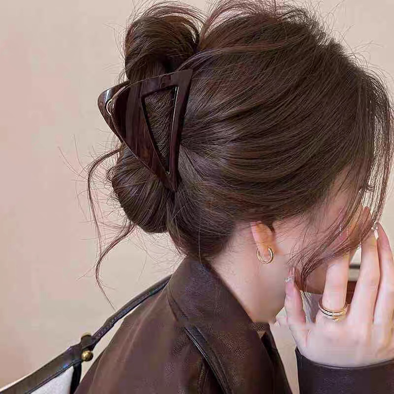 韩版气质设计感抓夹女2025新款后脑勺鲨鱼夹子高级感大号发夹发饰|undefined