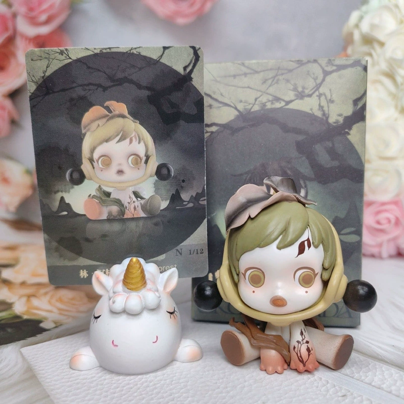 Blind box POPMART (SKULLPANDA Mo Mei) ручная фигурка-брелок для авто, 6,5×10 см