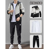 [Three-piece Suite][Jacket+T-shirt+trousers]Jacket men 2021 Spring and autumn season men's wear man leisure time motion