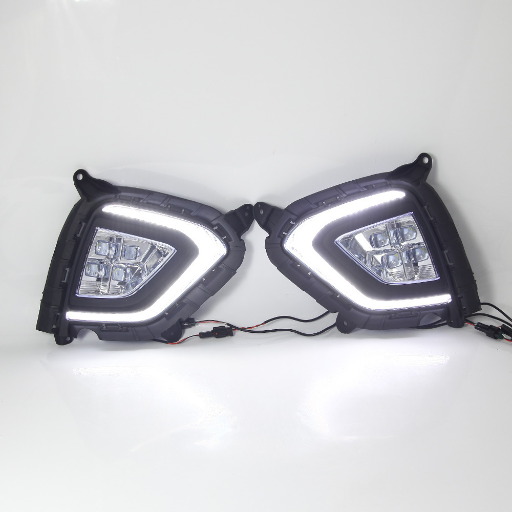 Adecuado para Hyundai IX25 de cuatro ojos Led especial Luz de marcha diurna LED Luz de niebla