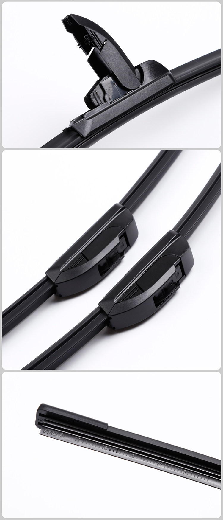 Dongfeng Fengguang 580 car wipers, frameless wiper blades, original wiper rubber strips for 2018, 2017, and 2016 models
