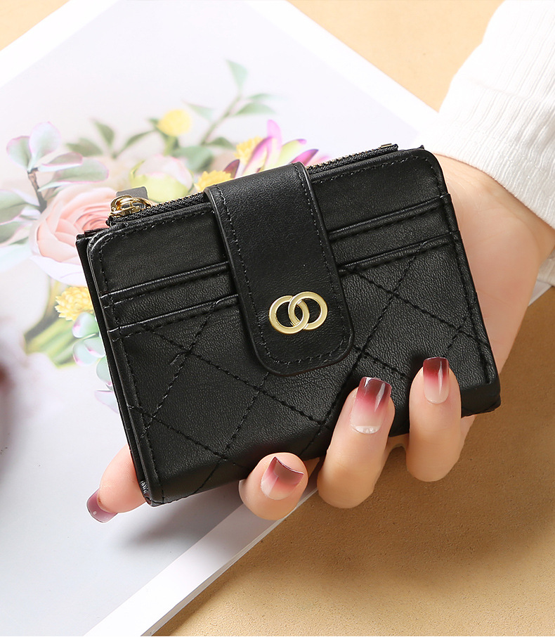 Daily Occasion Pu Leather Material Solid Color Pattern All Seasons Season Women's Solid Color Pu Leather Buckle Wallets