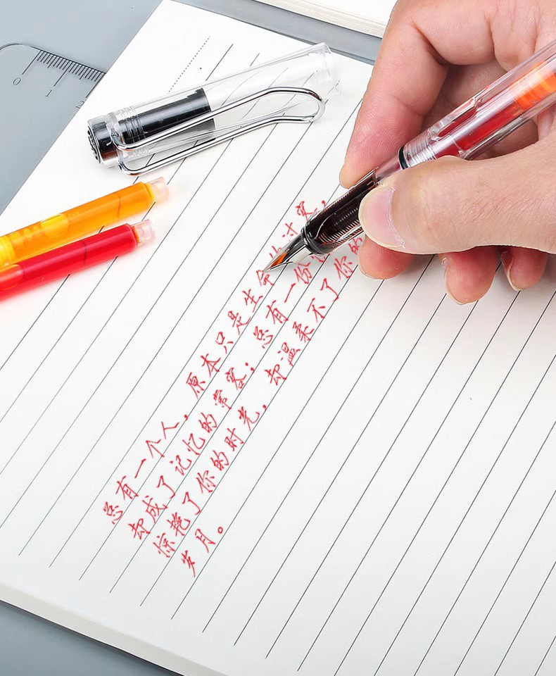 12色彩色墨囊 學生鋼筆墨囊3.4口徑鋼筆通用可替換非碳素墨囊