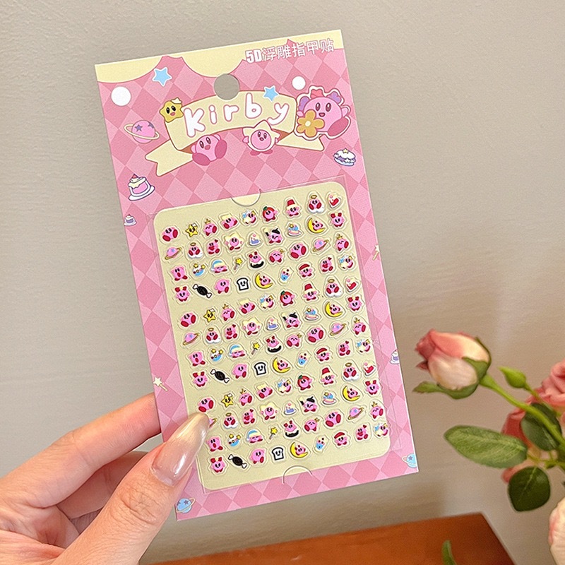 Uñas postizas removibles para niñas, en caja, con diseños de dibujos animados, pegatinas de uñas exquisitas, piezas de uñas.