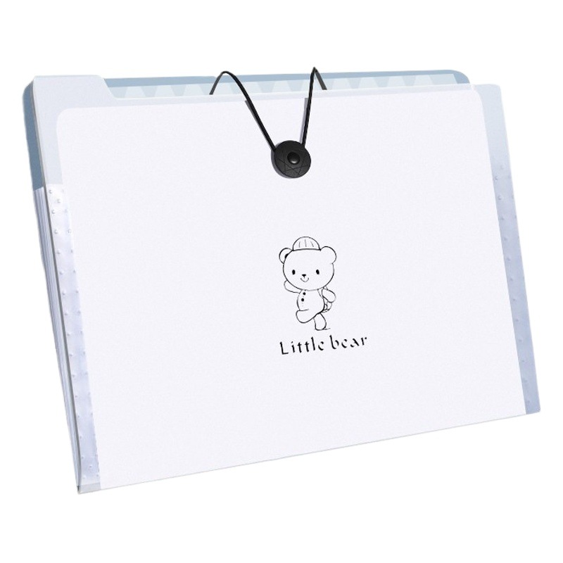 A4 carpeta de bolsa de órgano carpeta de papel de examen de estudiantes multicapa bolsa de almacenamiento de libros de información de gran capacidad bolsa de archivos de oficina