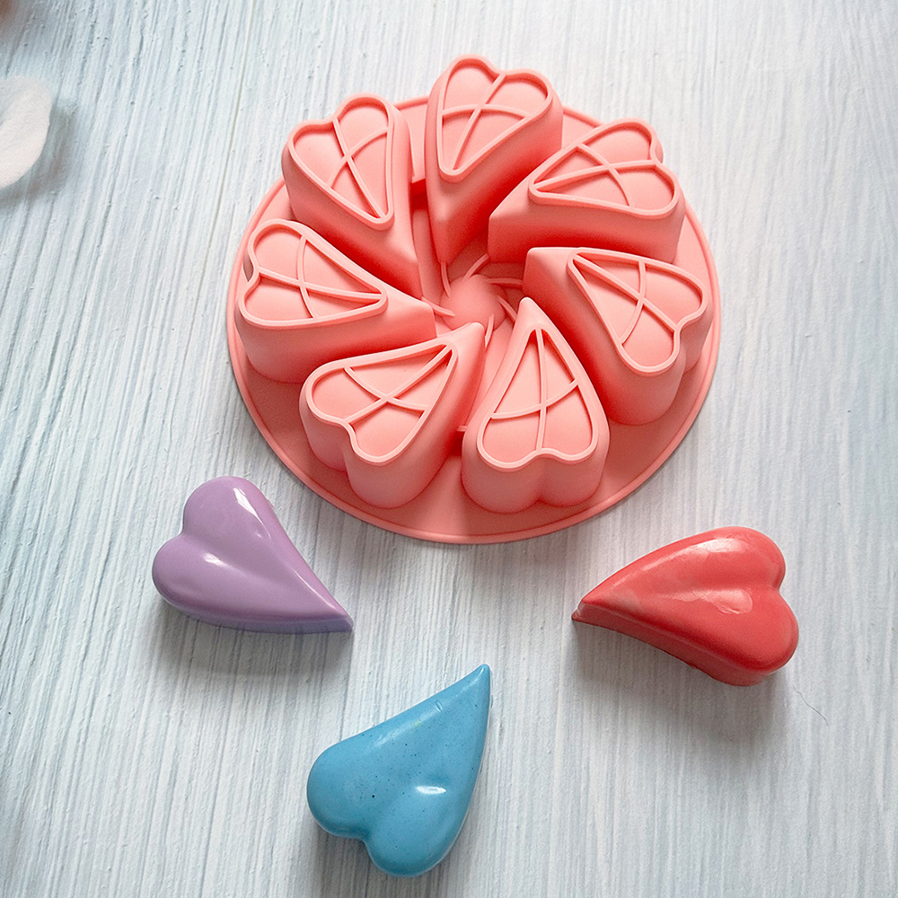 7 pétalos de amor pequeños 348 pastel molde de silicona pastel gelatina torta molde de pan herramientas de horneado
