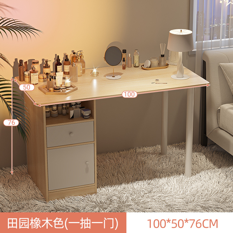 Comedor de tocador, escritorio de almacenamiento, dormitorio moderno y minimalista, casa de alquiler pequeña, mesas de maquillaje de estilo en línea