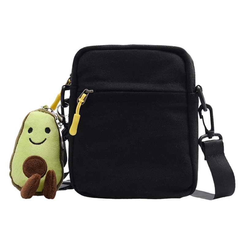 Wholesale 2026 Canvas Women's Bag New Korean Style Canvas Small Square Bag Casual Trendy Cute Ladies Shoulder Crossbody Bag