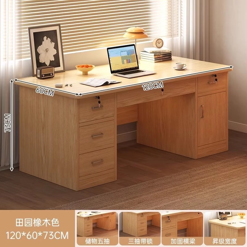 Escritorio de madera maciza dormitorio con cajón escritorio de computadora escritorio de escritorio de escritorio de escritorio de escritura