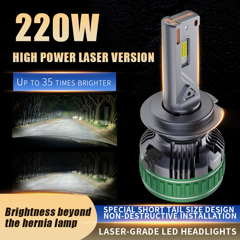 (2개) KV98 고출력 3 구리 튜브 220W 자동차 LED 전조등 디코딩 램프