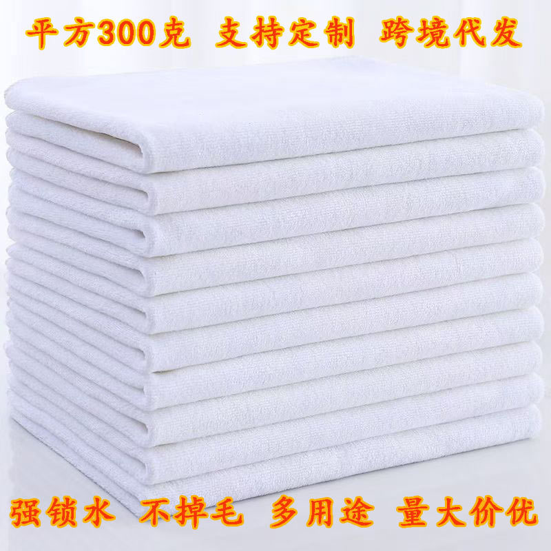 Towel Hotel White Towel Bath Sauna Beauty Towel B&b Absorbent Thickeneded Bath Towel Wholesale Square Towel