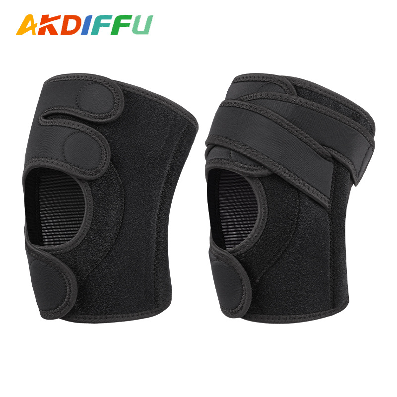 Verano nuevo estilo rodilleras menisco hombres y mujeres rodilla correr cuerda de saltar protección deportiva antideslizante equipo de protección japonés