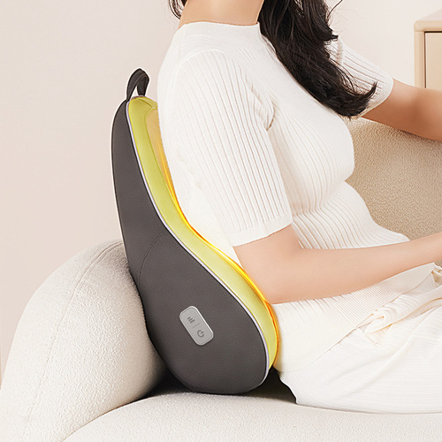 Massage Pillow, Back Support Cushion, Waist Heat Therapy Cushion, Hip Massager, Lumbar Massage Device, Abdominal Massager, Neck Massager, Cervical Massager
