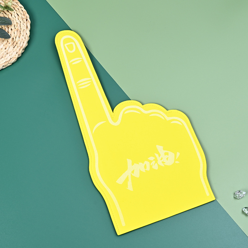 Suministro directo de fábrica Eva Palma porristas aplaudiendo mano alegría apoyos guantes de espuma guantes de dedo