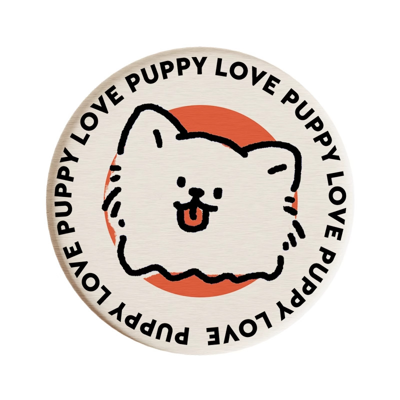 Posavasos de café de oficina de dibujos animados, posavasos de escritorio, posavasos de agua redondos, almohadillas absorbentes de agua de barro de diatomeas, encimera de secado rápido