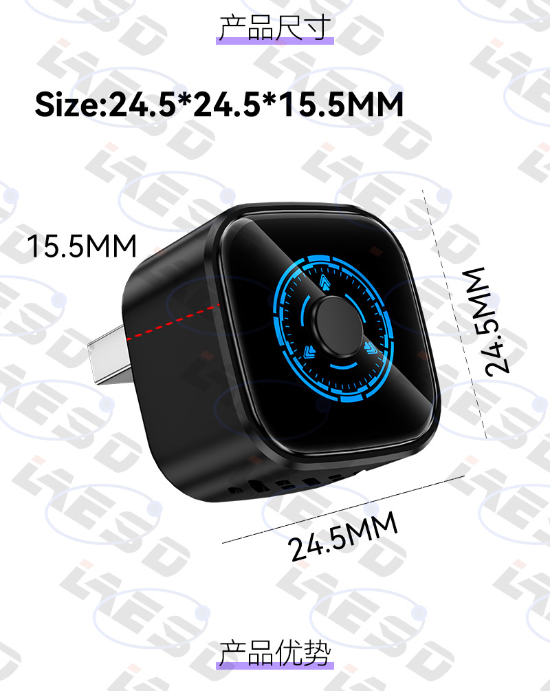 Cross-border 2-in-1 wireless carplay adapter with button switching, car connectivity box, smart carplay box