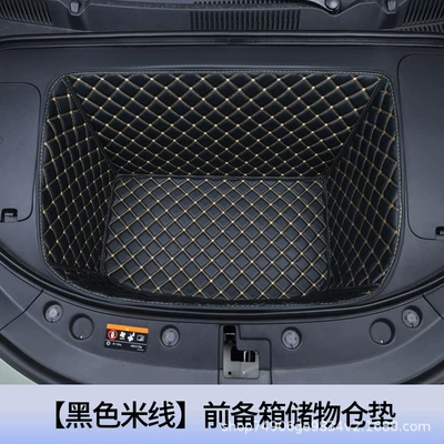 2026 Byd Seal 07Ev Trunk Mat - black-beige-front-compartment-mat-404040