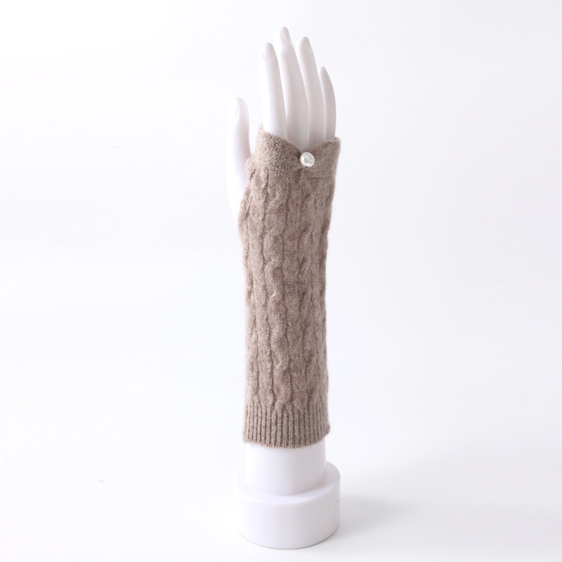 22 new wool gloves women pearl buckle twist knitted gloves long sleeve arm sheath solid color gloves batch 22 new wool gloves women pearl buckle twist knitted gloves long sleeve arm sheath solid color gloves batch