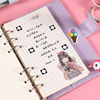 Cute pocketbook, removable laptop, South Korea, Korean style, full set, internet celebrity, tear-off sheet