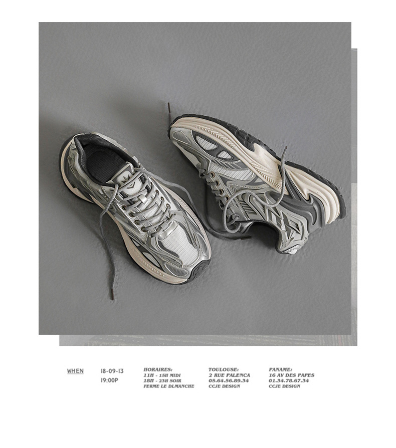 Men's Thick-soled Height-increasing Mesh Running Sneakers_voghion.com