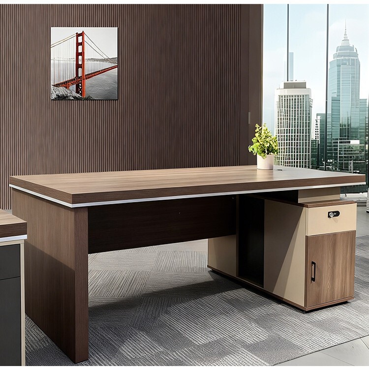 New Simple Office Desk for Employees, Single-Person Office Desk, Financial Office Computer Desk, Office Desk