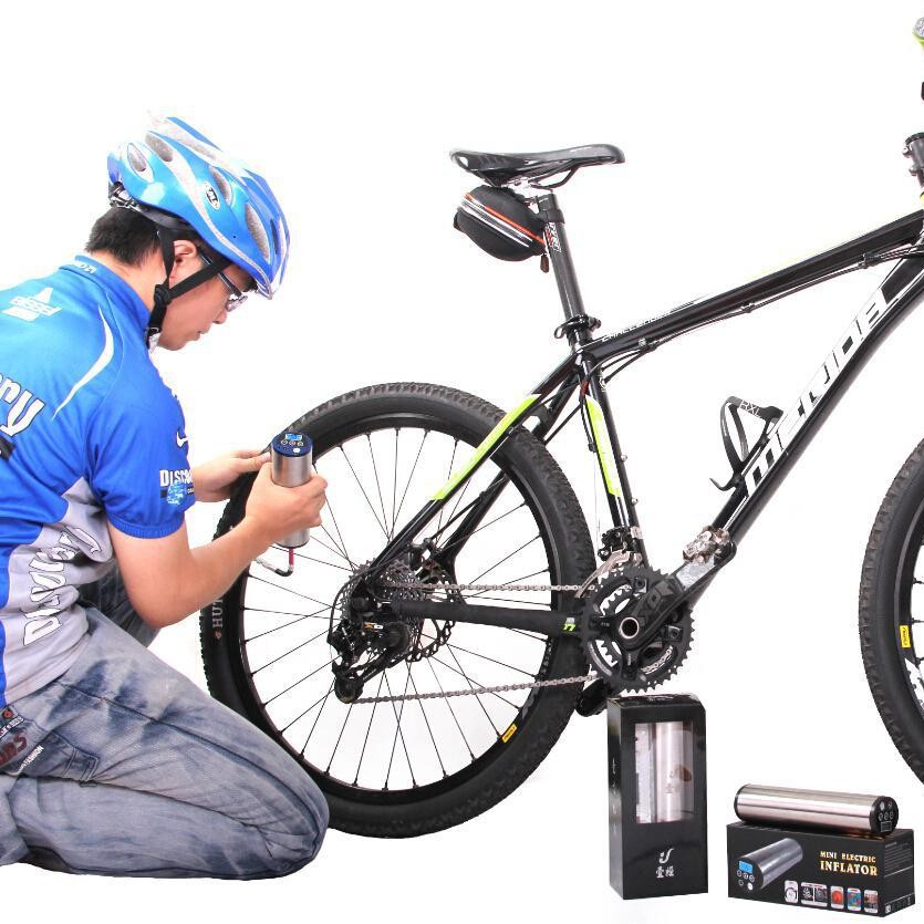1J壹经电动气筒气泵家用户外用适合单车汽车打气和照明生产厂家
