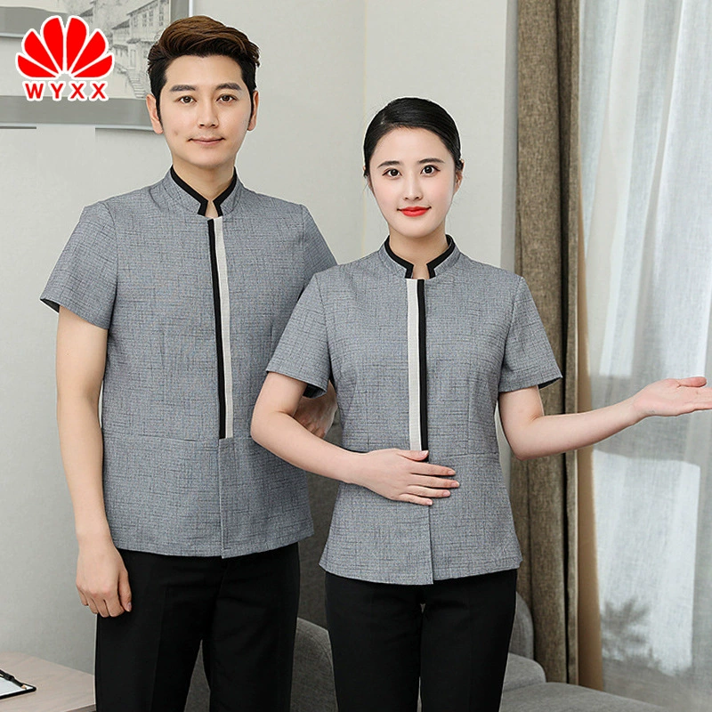 Спецодежда для уборки с короткими рукавами Летняя женская недвижимость уборка пола тётя AP Униформа гостиничный номер дежурный