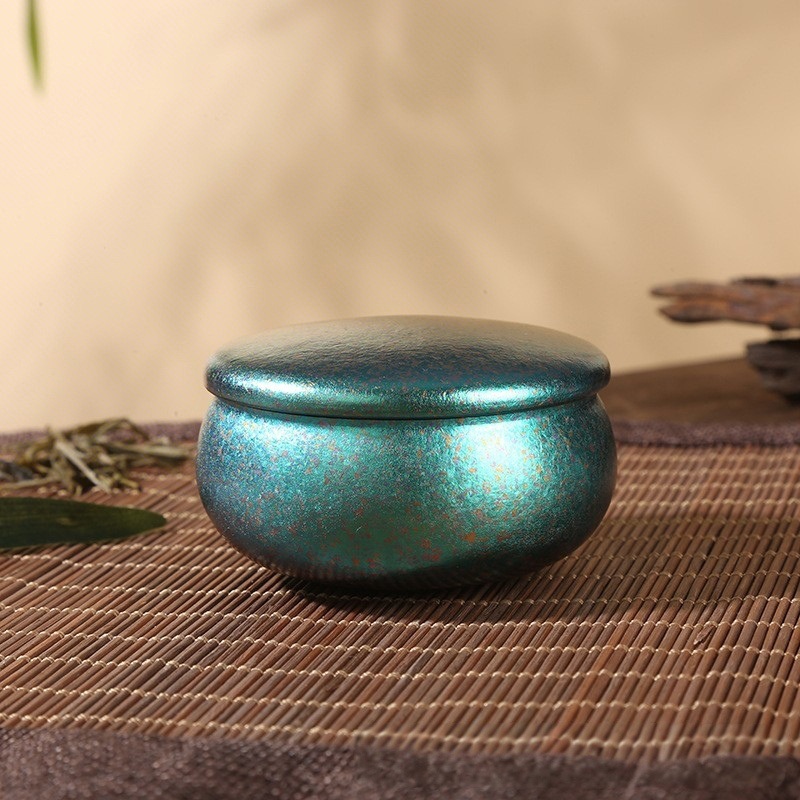 純チタンミニ茶缶ポータブル旅行密封茶保存缶絶妙なポータブル密封缶小さな茶箱|undefined