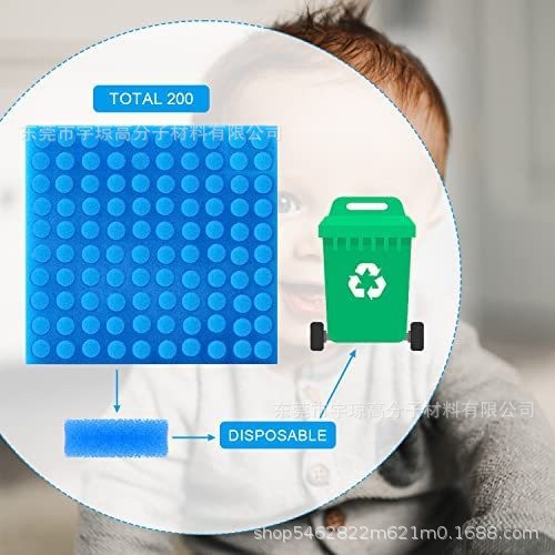 100个装蓝色吸鼻器过滤海绵滤填充小海绵圆柱净化器过滤块家用