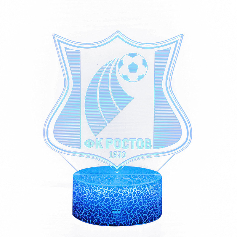 3D Small Table Lamp, Small Night Light, Acrylic Ornament, Touch Remote Control Atmosphere Light, Cross-Border Exclusive Supply, Football Team Logo Series 3D Small Table Lamp, Small Night Light, Acrylic Ornament, Touch Remote Control Atmosphere Light, Cross-Border Exclusive Supply, Football Team Logo Series