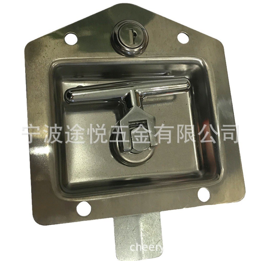 Factory Supply Stainless Steel Truck Toolbox Lock Stainless Steel T-Lock Cabinet Panel Lock RV Lock Stainless Steel