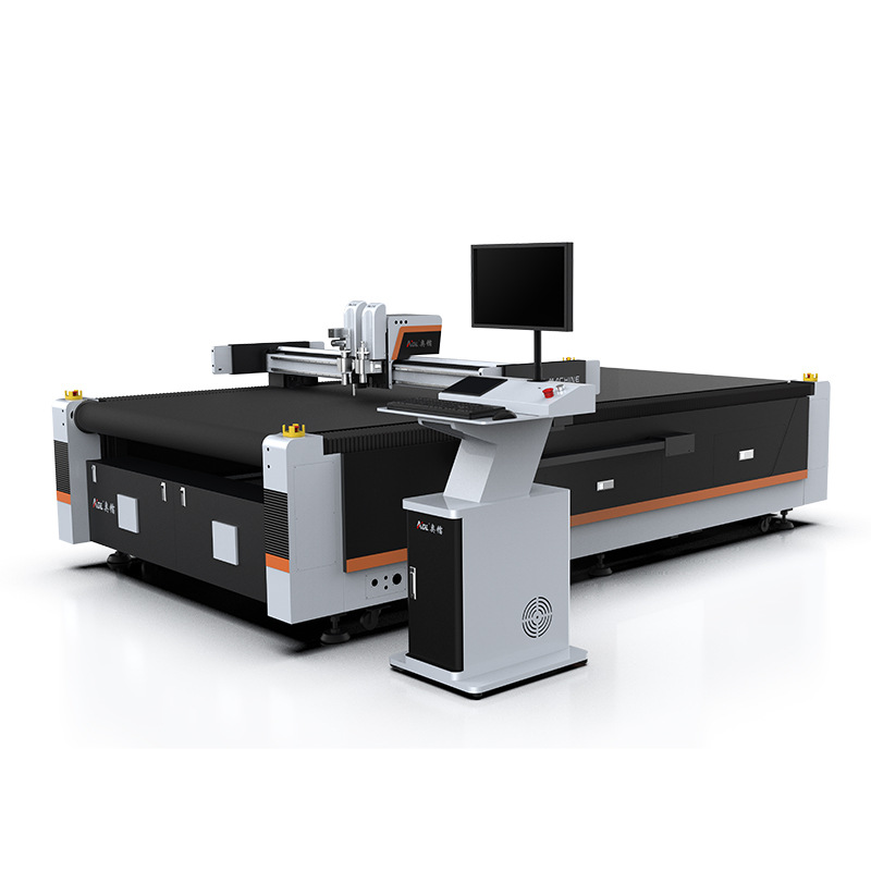 pvc透明垫用什么工具切割振动刀切割机倒角切割一体无烟自动上料