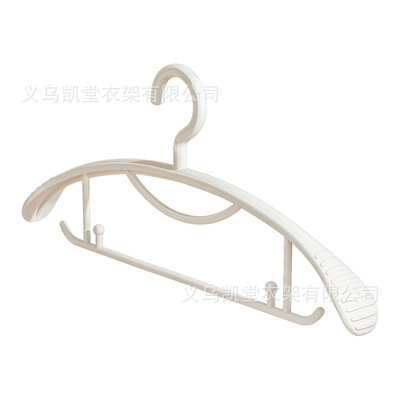 义乌凯堂塑料半圆防滑衣架无痕防肩角晾衣架家用挂衣架衣撑子