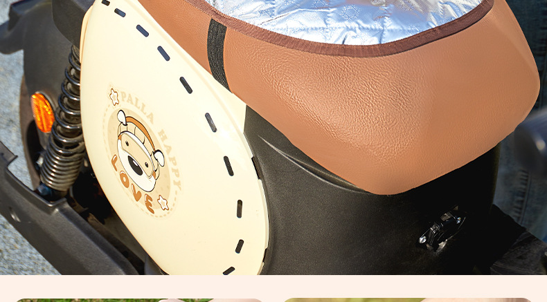 Electric Vehicle Seat Cover, Sun Protection and Heat Insulation, Flip-Up Seat Cushion, Battery Car Seat Cover, Seat Cover, Summer Heat Insulation Pad, Protective Cover