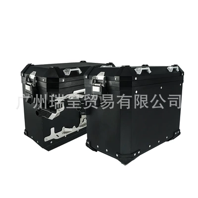 Boxes, Three-Box Set, Tail – Motorcycle trunk - black-saddlebags-comes-with-a-pair-of-linings