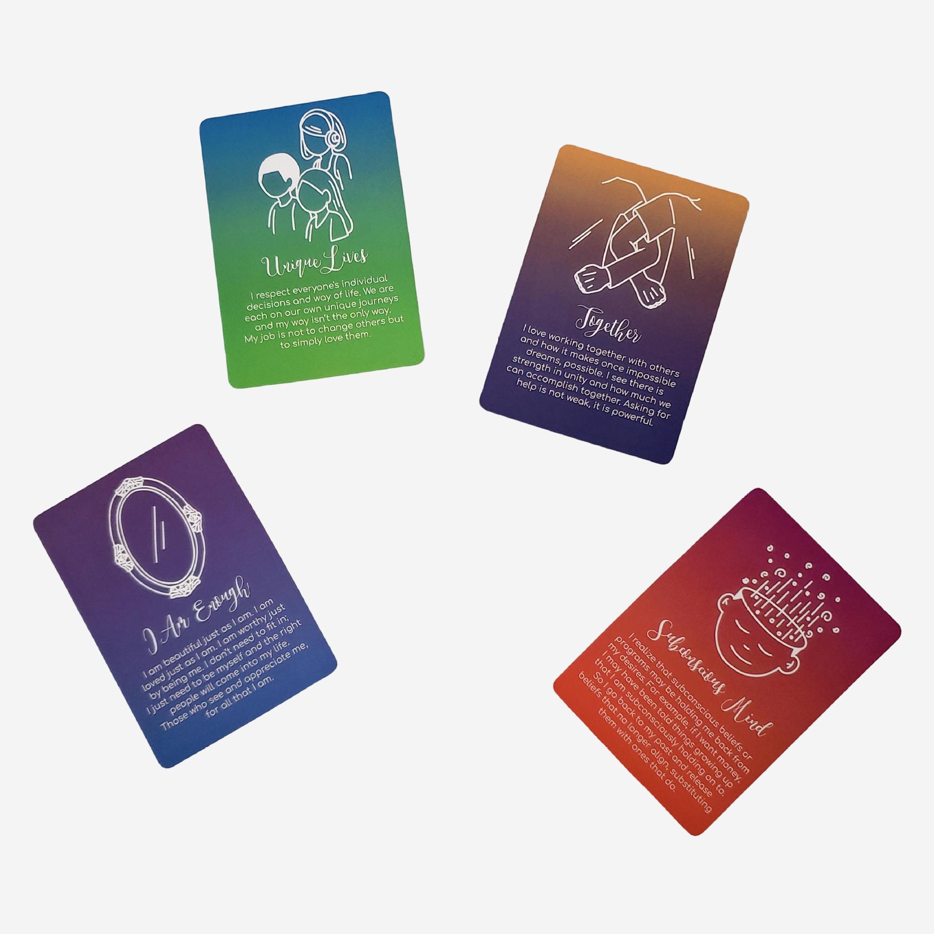 Mindful Messages Oracle Cards Mindfulness Meditation Game Set_voghion.com