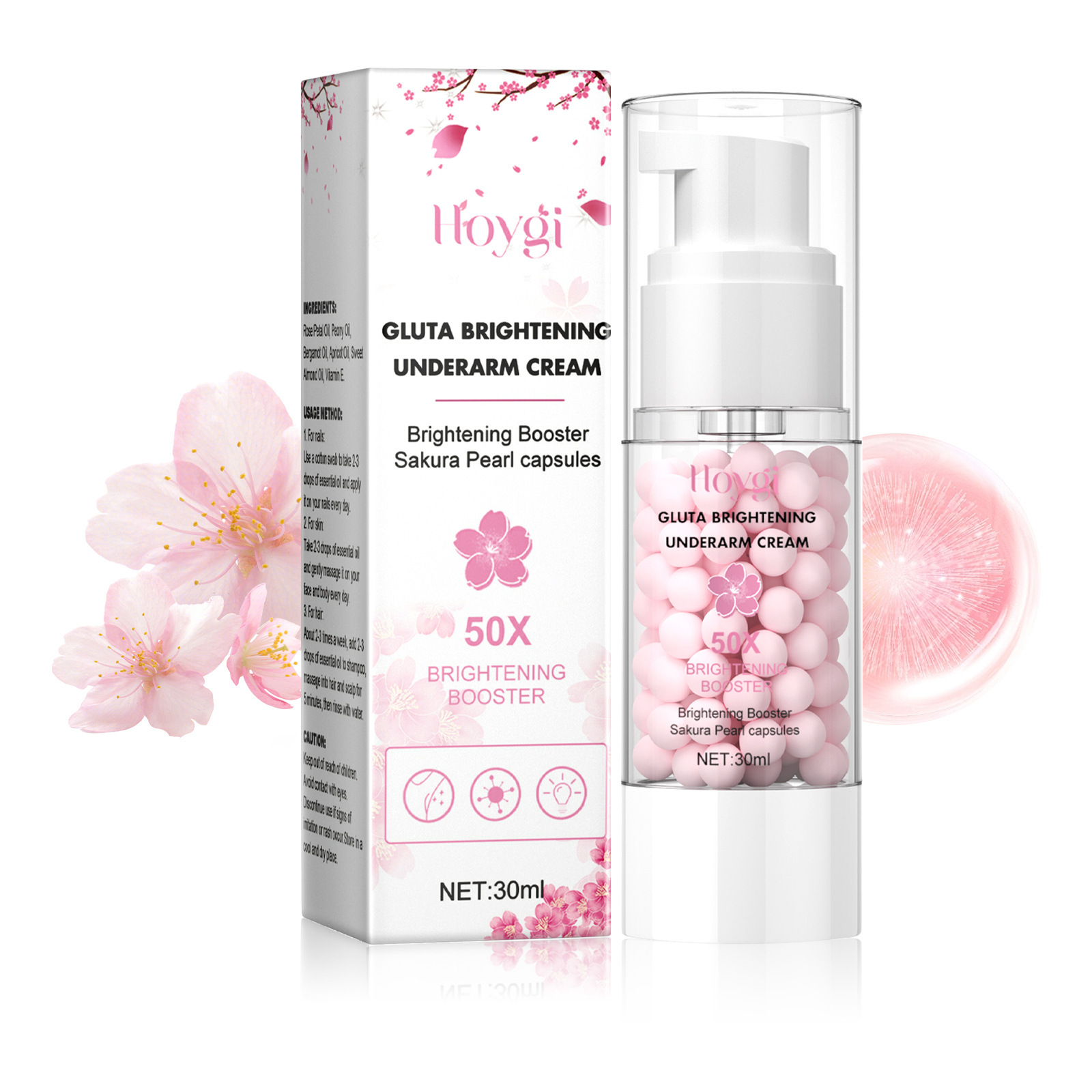 Hoygi Brightening&Whitening Creme Aufhellende Gelenke, schwarze Hände, Ellenbogen, Unterarme, dunkle und aufhellende Haut_voghion.com