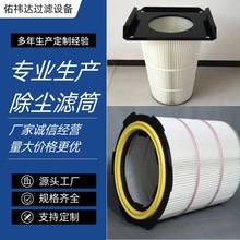 厂家直供工业除尘滤芯滤筒六耳快拆粉末除尘器喷砂静电滤芯可定制