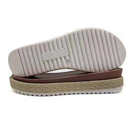 新款PVC吹气童鞋大底 全套上下层仿麻绳外销鞋底