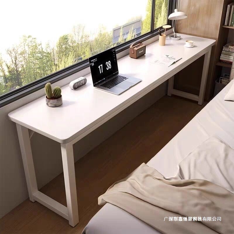 Simple Desk for Girls in Small Apartments, Suitable for Junior High School Students, Long Work Desk for Home Use, Narrow Long Study Table for Rental Apartments
